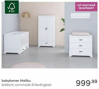 Baby & Tiener Babykamer malibu aanbieding