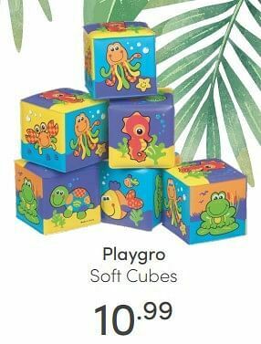 Playgro soft cubes