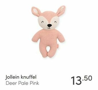 Jollein knuffel deer pale pink