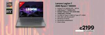 CompuDeals Lenovo legion 7 amd ryzen 7 5800h aanbieding