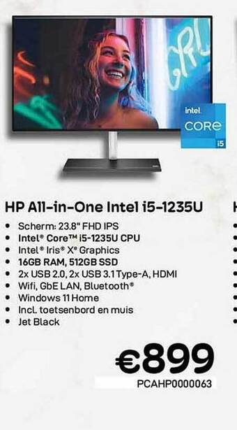 CompuDeals Hp all-in-one intel i5-1235u aanbieding