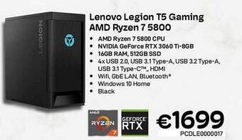 CompuDeals Lenovo legion t5 gaming amd ryzen 7 5800 aanbieding
