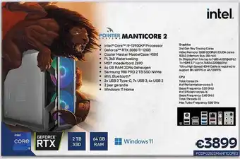 CompuDeals Pointer systems manticore 2 intel aanbieding