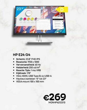 CompuDeals Hp e24 g4 aanbieding