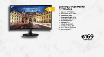 CompuDeals Samsung curved monitor c27f390fhr aanbieding