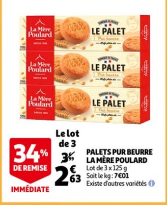 Palets Pur Beurre La Mere Poulard 3 x 125g