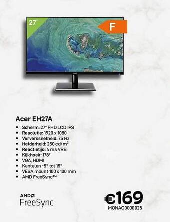 CompuDeals Acer eh27a aanbieding