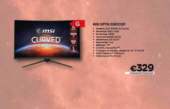 CompuDeals Msi optix g321cqp aanbieding