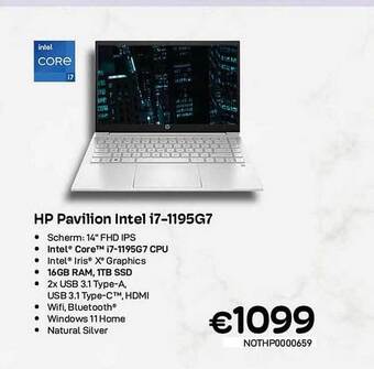 CompuDeals Hp pavilion intel i7-1195g7 aanbieding