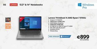 CompuDeals Lenovo thinkbook 14 amd ryzen 7 5700u aanbieding