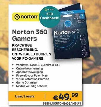 CompuDeals Norton 360 gamers aanbieding