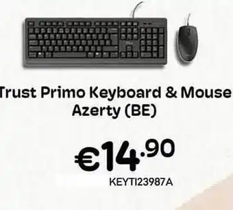 CompuDeals Trust primo keyboard & mouse azerty (be) aanbieding