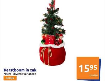 Action Kerstboom in zak aanbieding
