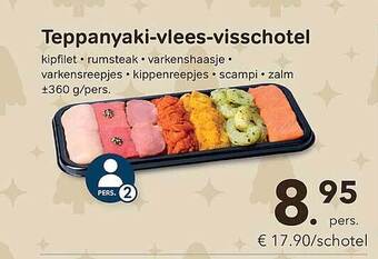 Bon Ap Teppanyaki-vlees-visschotel aanbieding