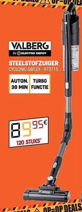 Electro Depot Valberg steelstofzuiger aanbieding