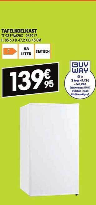 Electro Depot Tafelkoelkast aanbieding