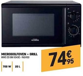 Electro Depot Valberg microgolfoven + grill aanbieding