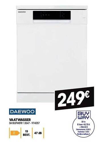 Electro Depot Daewoo vaatwasser aanbieding