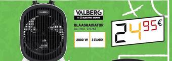 Electro Depot Valberg blaasradiator aanbieding
