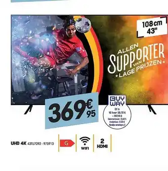 Uhd 4k 108 cm 43