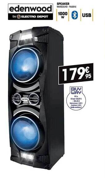 Electro Depot Edenwood speaker aanbieding