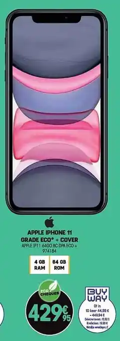 Electro Depot Apple iphone 11 grade eco + cover aanbieding