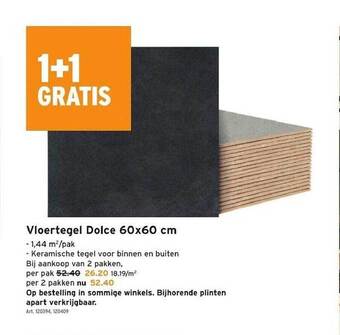 GAMMA Vloertegel dolce 60x60 cm aanbieding