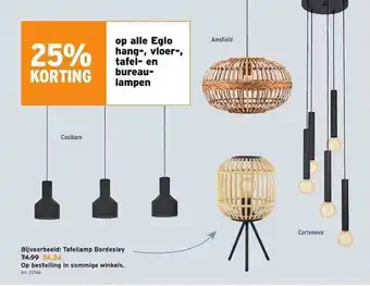 Eglo hang-, vloer-, tafel- en bureaulampen