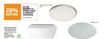GAMMA Gamma en philips wand- en plafondverlichting aanbieding