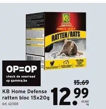 GAMMA Kb home defense ratten bloc aanbieding