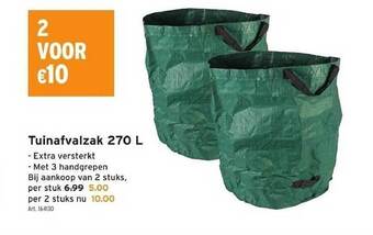 GAMMA Tuinafvalzak 270l aanbieding