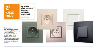GAMMA Niko intense inbouwschakelmateriaal aanbieding
