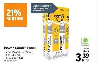 GAMMA Isover comfi panel aanbieding
