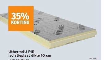 GAMMA Utherm4u pir isolatieplaat dikte 10 cm aanbieding