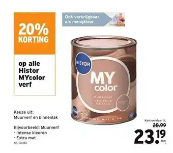 GAMMA Histor mycolor verf aanbieding
