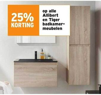 GAMMA Allibert en tiger badkamermeubelen aanbieding