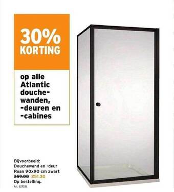 GAMMA Atlantic douchewanden, deuren en cabines aanbieding