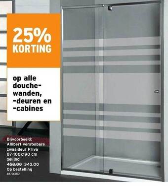 GAMMA Douchewanden, deuren en cabines aanbieding