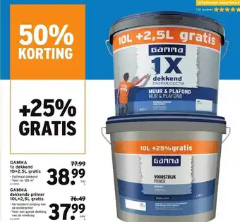 GAMMA Gamma 1x dekkend, gamma dekkende primer aanbieding