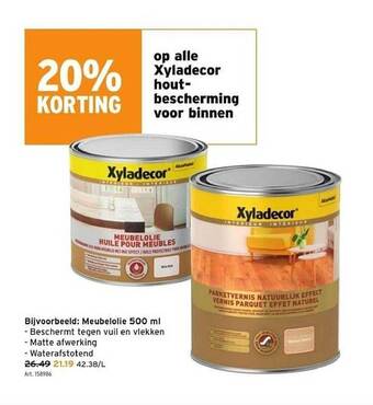 GAMMA Xyladecor houtbescherming voor binnen aanbieding