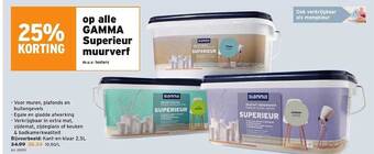 GAMMA Gamma superieur muurverf aanbieding