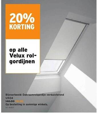 GAMMA Velux rolgordijnen aanbieding