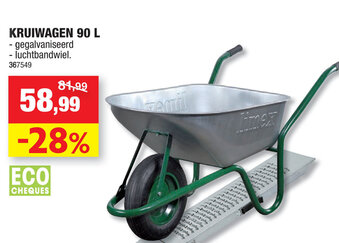 Hubo Kruiwagen 90L aanbieding
