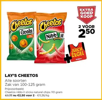 Jumbo Lay's cheetos aanbieding