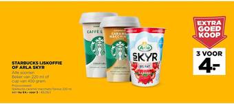 Jumbo Starbucks ijskoffie of arla skyr aanbieding
