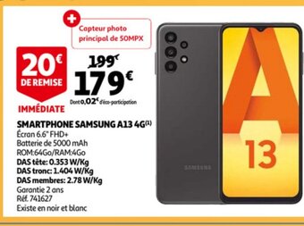 Auchan Smartphone Samsung A13 4G aanbieding