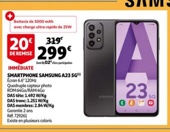 Auchan Smartphone Samsung A23 5g aanbieding