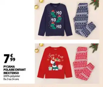 Pyjama polaire enfant inextenso