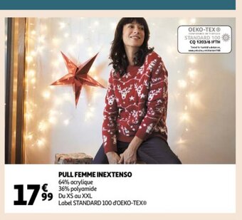 Auchan Pull femme inextenso aanbieding