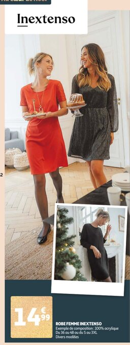 Auchan Robe femme inextenso aanbieding